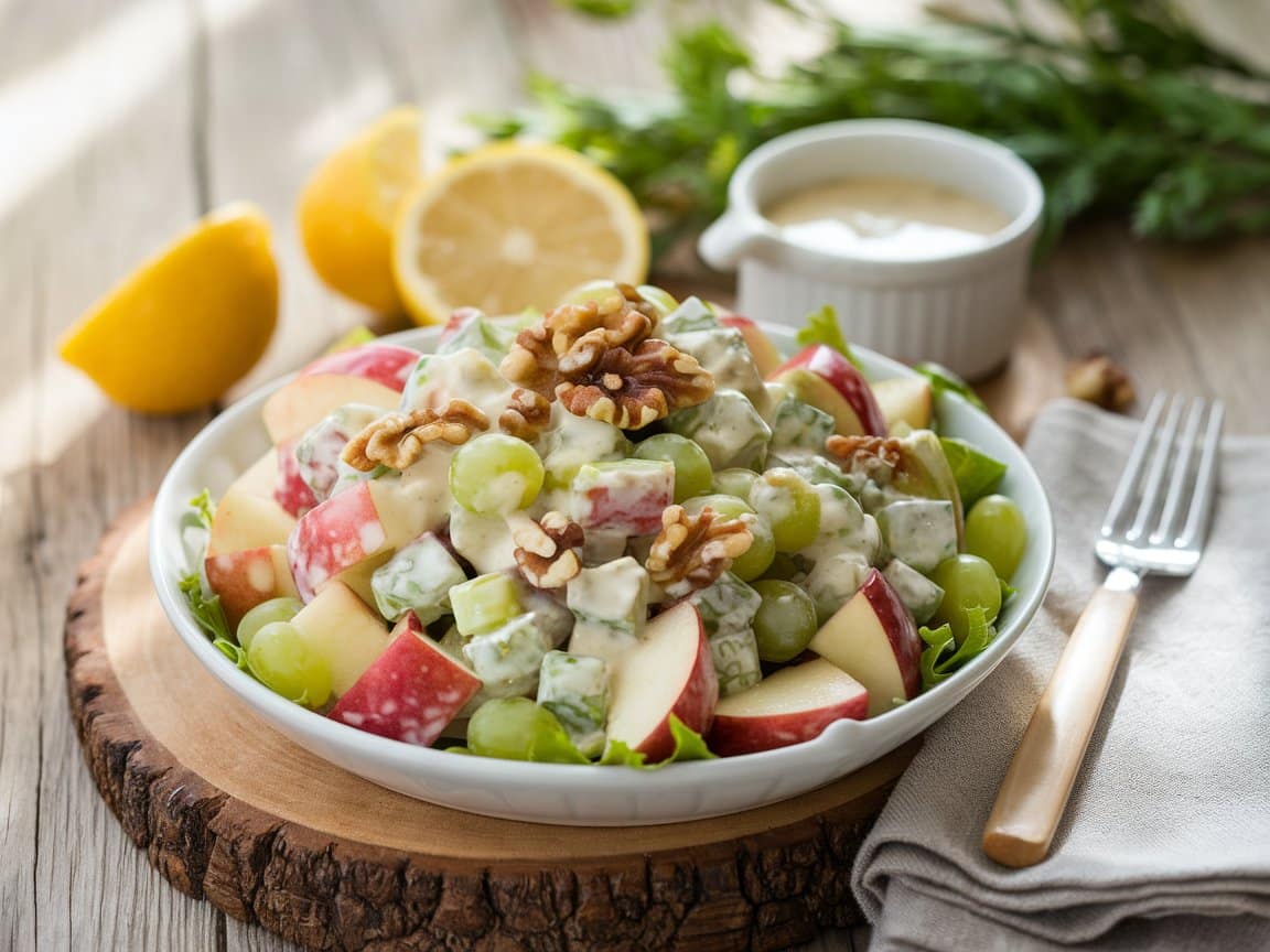 Fresh fruit salad +apples & grapes 